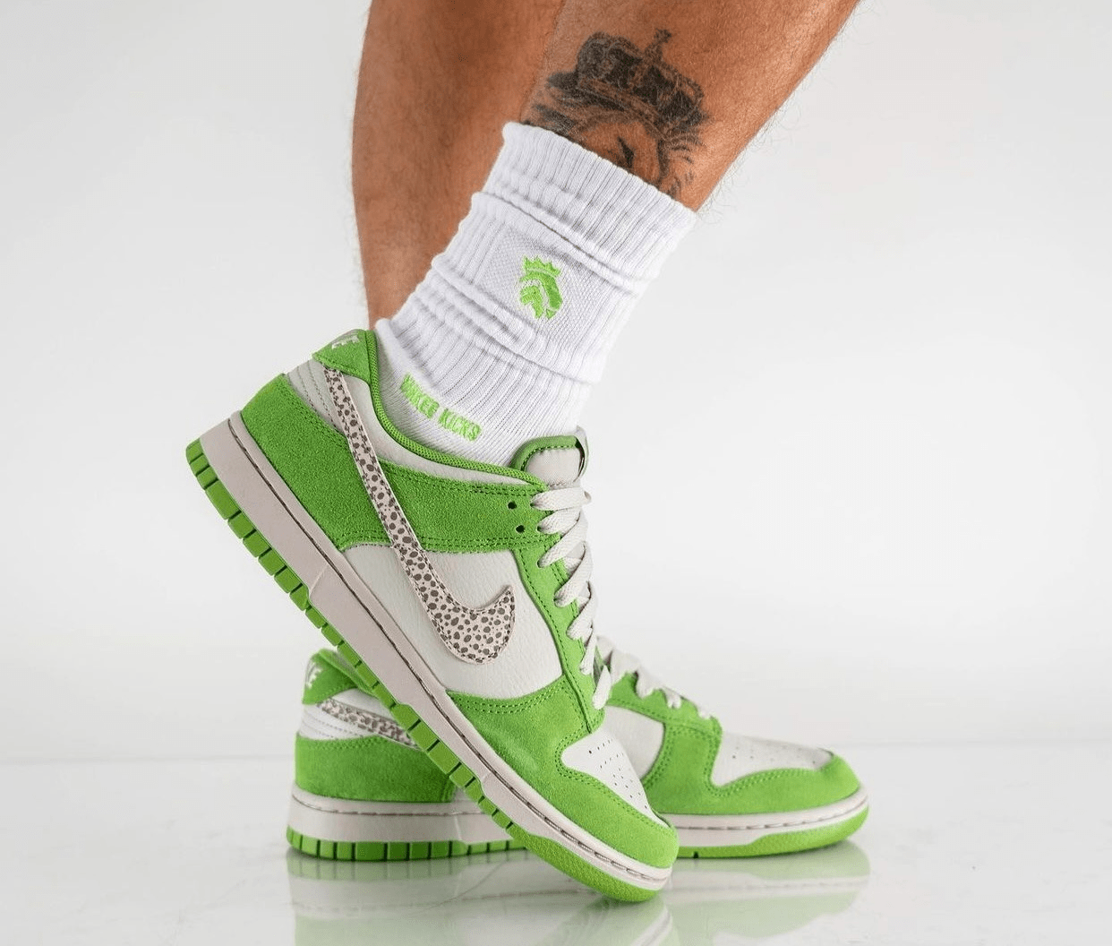Giày Nike Dunk Low 'Safari Swoosh Chlorophyll' DR0156-300 - Ảnh 6