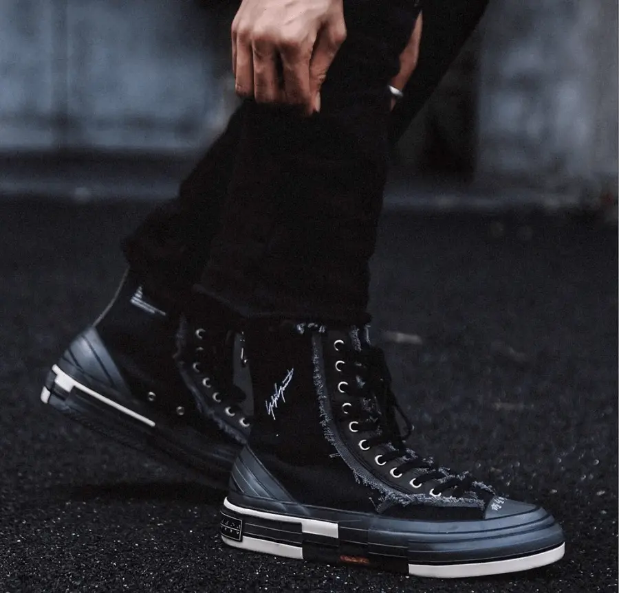 Alternative view of Giày xVESSEL G.O.P. Highs for Yohji Yamamoto Black FN-E03-062-1