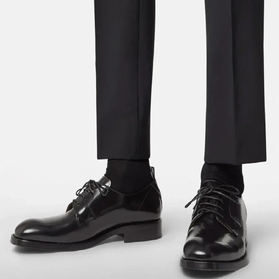Alternative view of Giày Versace V Leather Lace Up Black 1000793-1A00695-1B000