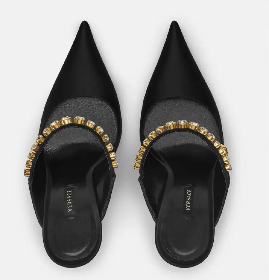 Giày Versace Artifact Mules 1000821-DRA67-1B00V - Ảnh 5