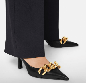 Alternative view of Giày Versace Medusa Chain Nappa Leather Mules 1000840-DNA32-1B00V