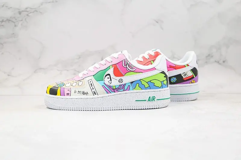 Giày Ruohan Wang x Nike Air Force 1 Low CZ3990-900 - Ảnh 4