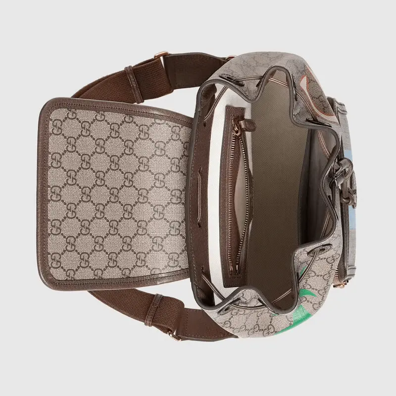 Alternative view of Balo Gucci With Interlocking G Beige And Brown Leather ‎674147-UQHGE-8679
