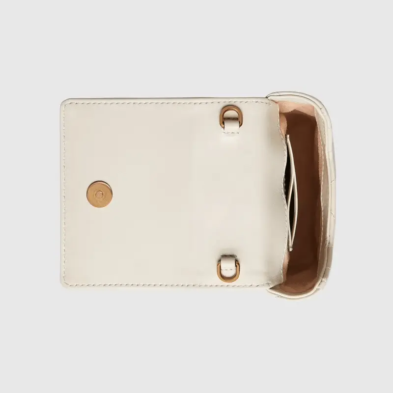 Alternative view of Túi Gucci GG Marmont Matelassé Mini White Leather ‎672251-DTDHT-9022