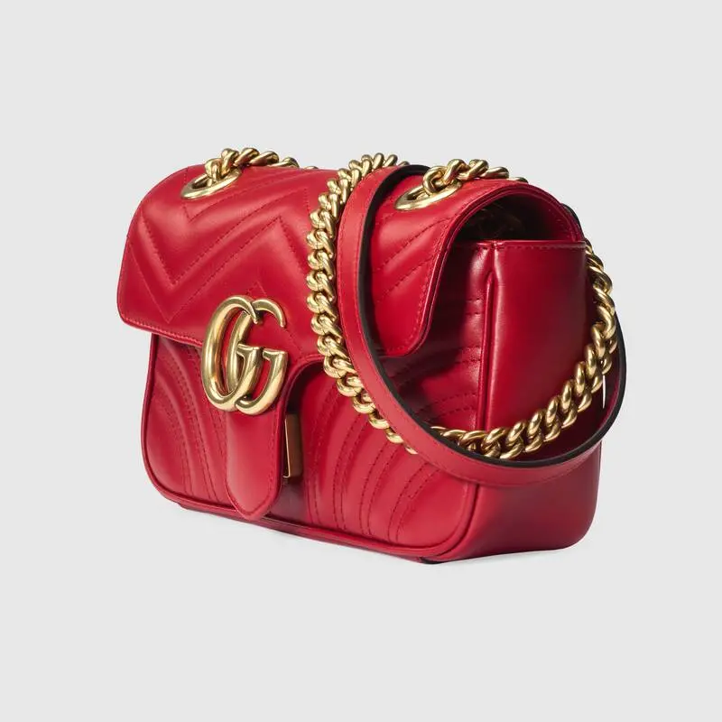 Alternative view of Túi Gucci GG Marmont Matelassé Mini Bag Red 446744 DTDIT 6433