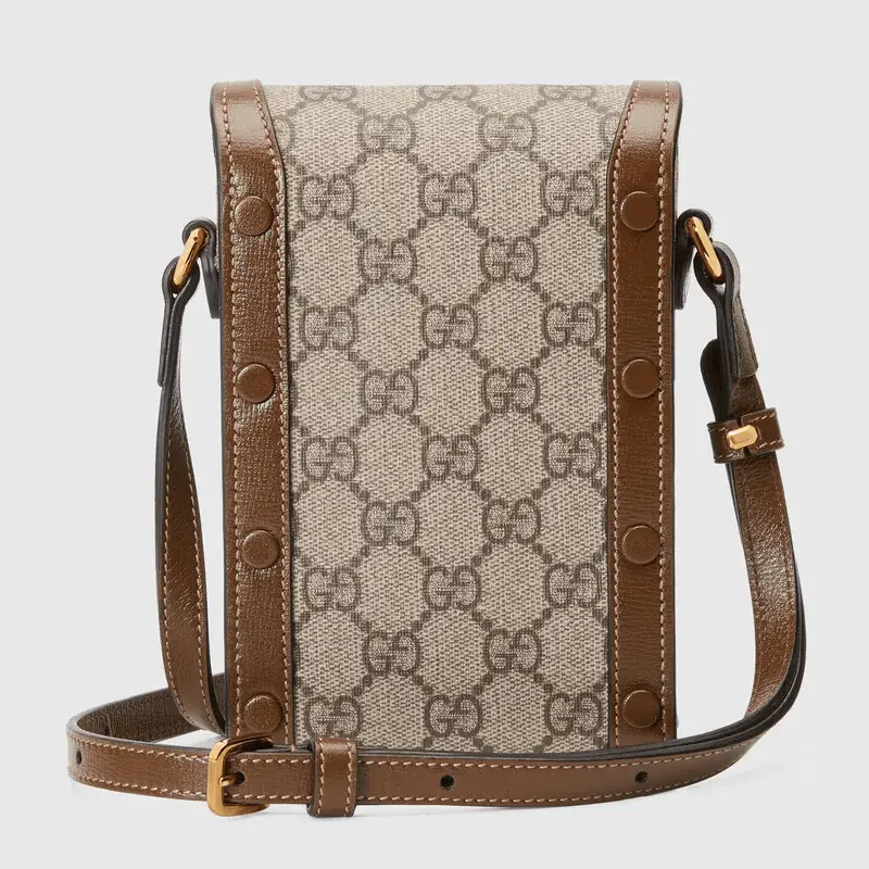 Túi Gucci Horsebit 1955 Mini Beige And Brown Leather 625615-92TCG-8563 - Ảnh 3