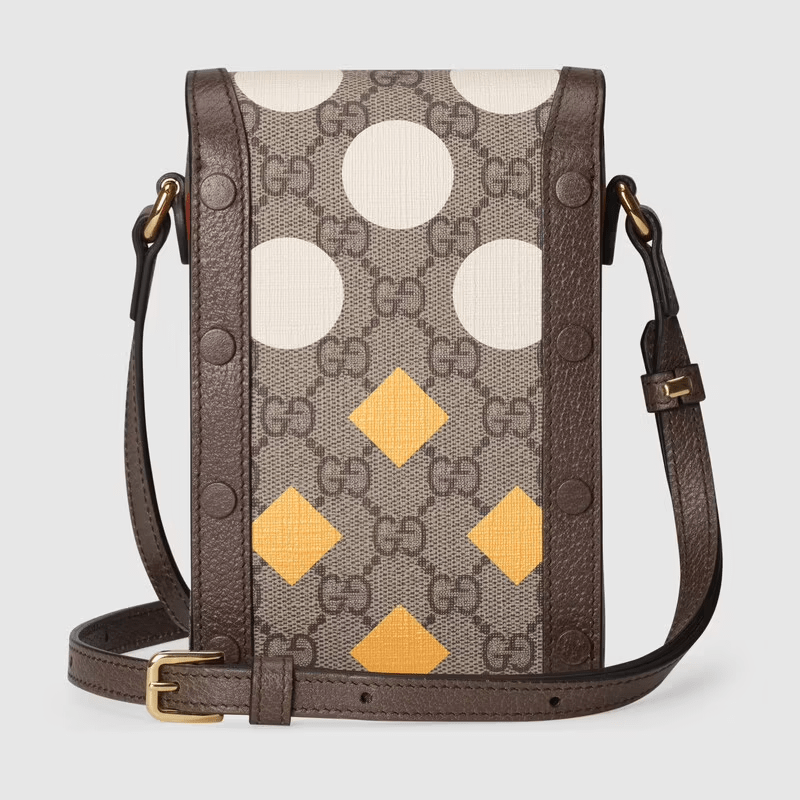 Túi Gucci Horsebit 1955 Mini Beige And Brown Leather 625615-UQHFG-8679 - Ảnh 3