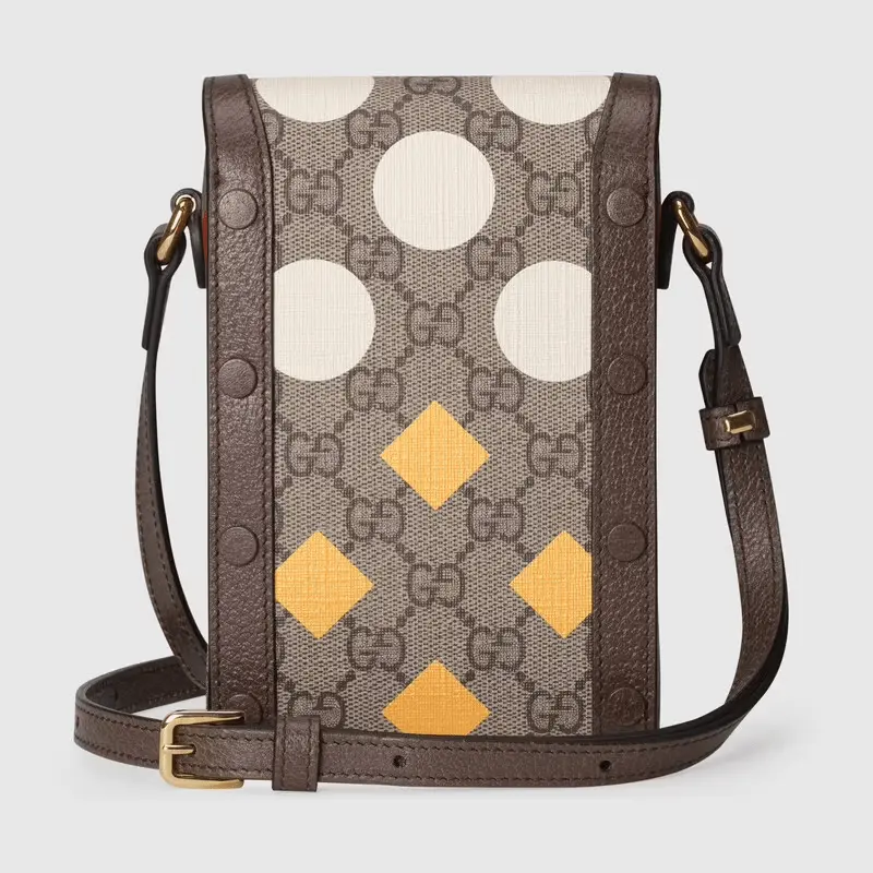 Túi Gucci Horsebit 1955 Mini Beige And Brown Leather 625615-UQHFG-8679 - Ảnh 3