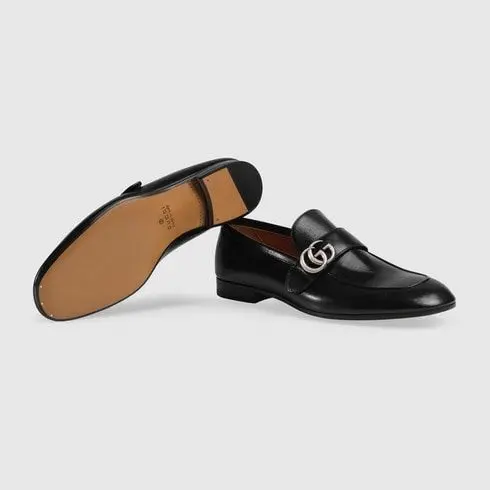 Giày Gucci Leather GG loafers 450853 D3V00 1000 - Ảnh 3