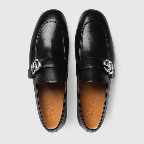 Alternative view of Giày Gucci Leather GG loafers 450853 D3V00 1000