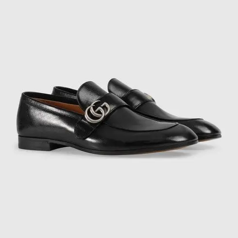Giày Gucci Leather GG loafers 450853 D3V00 1000 - Ảnh 4