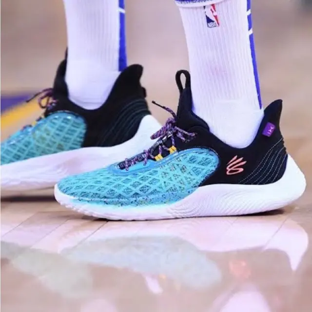 Giày Under Armour Curry Flow 9 'Sesame Street Cookie Monster' 3024248-404 - Ảnh 5