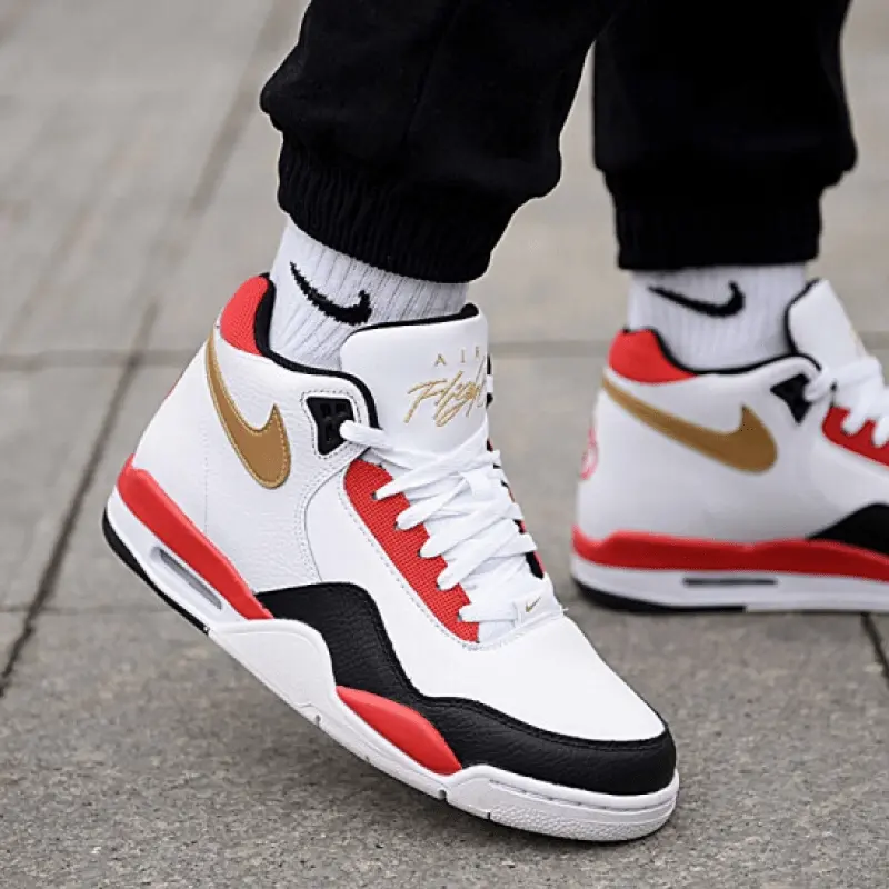 Giày Nike Flight Legacy White Red Gold DD8493-169 - Ảnh 6