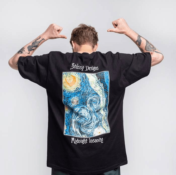 Áo Stussy Midnight Insanity Tee 'Black' - Ảnh 4