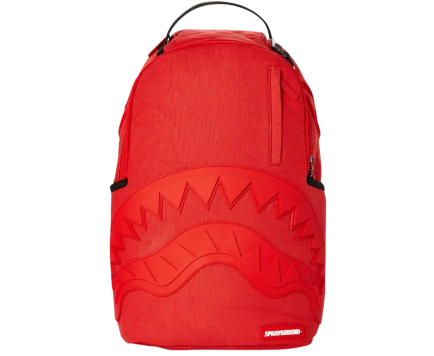 Balo Sprayground Red Ghost Rubber Shark