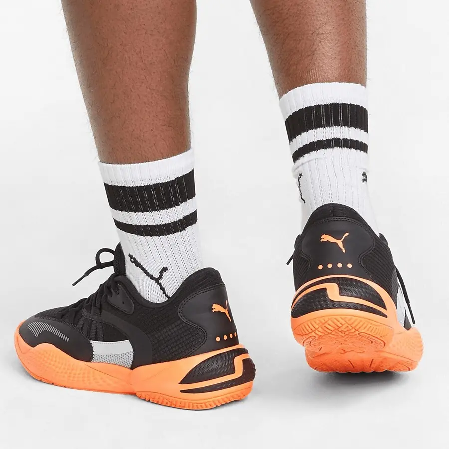Giày Puma Court Rider 2.0 'Black Neon Citrus' 376646-01 - Ảnh 5