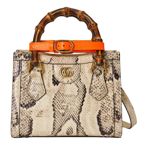 Túi Gucci Diana Mini Python Tote Bag 655661-LU3ZT-9561