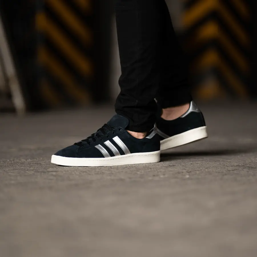Alternative view of Giày Adidas Campus 'Black Metallic Silver' GX7330