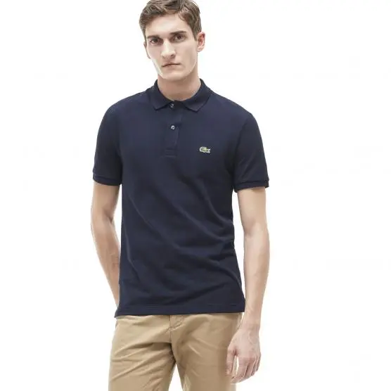 Áo Lacoste Petit Piqué Slim Fit Polo Shirt 'Navy' - Ảnh 3
