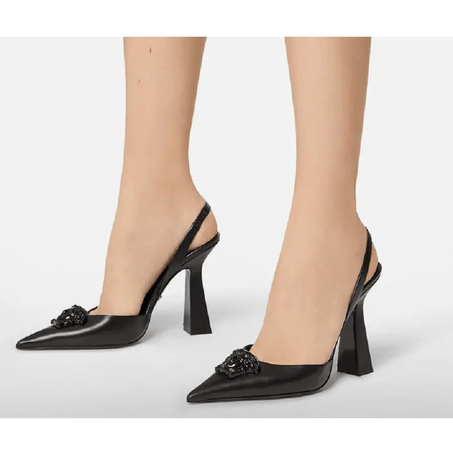 Alternative view of Giày Versace LA Medusa Sling-Back Pumps 1001207-DVT2P-1B090