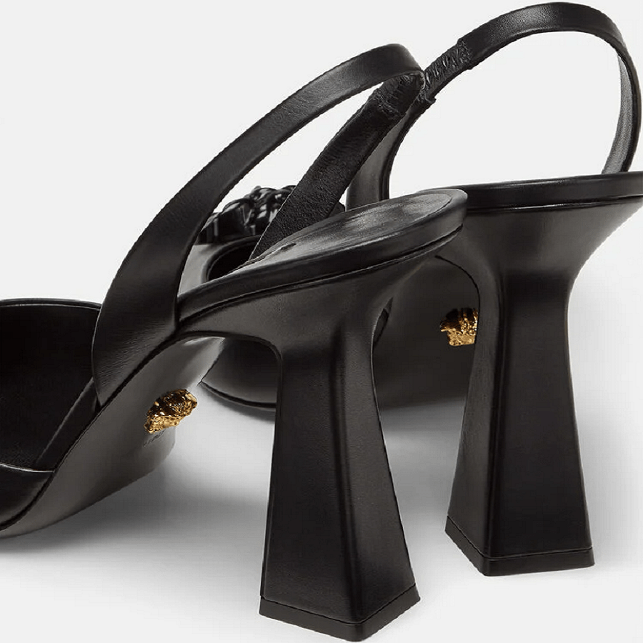 Giày Versace LA Medusa Sling-Back Pumps 1001207-DVT2P-1B090 - Ảnh 4