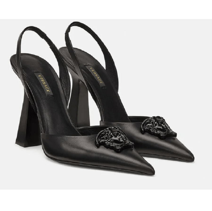 Giày Versace LA Medusa Sling-Back Pumps 1001207-DVT2P-1B090 - Ảnh 3