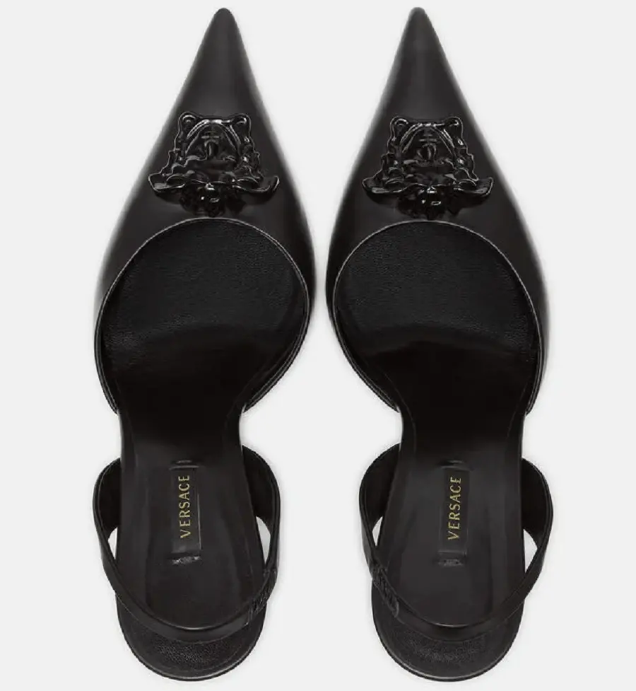 Giày Versace LA Medusa Sling-Back Pumps 1001207-DVT2P-1B090 - Ảnh 5