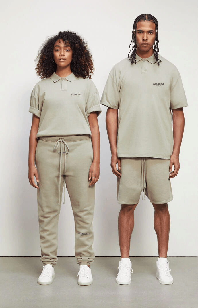 Áo Fear Of God Essentials Short Sleeve Boxy Polo Moss FOG-ESSSBPMSS - Ảnh 2