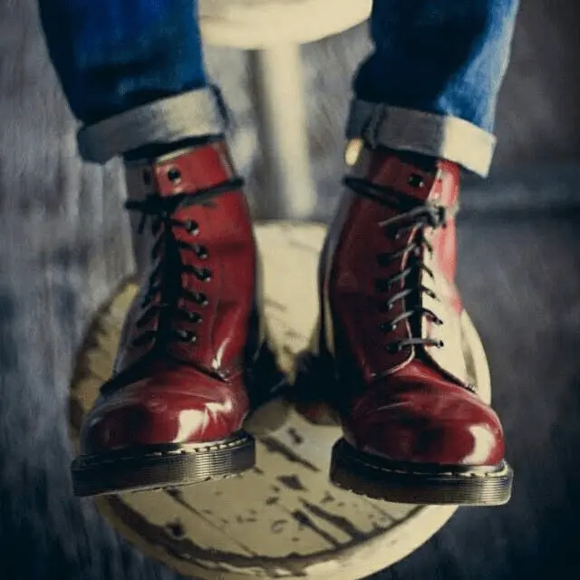 Alternative view of Giày Dr.Martens 101 Smooth Leather 'Red' 10064600