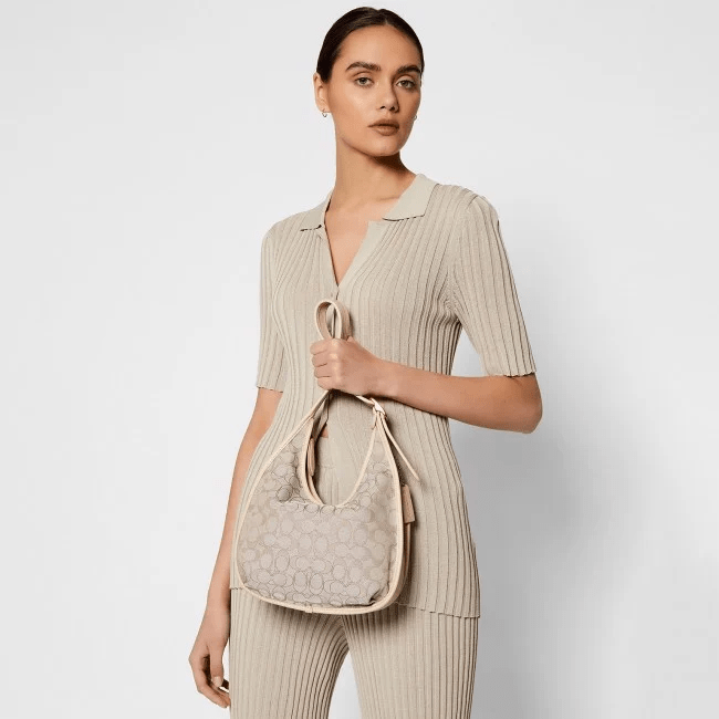 Túi Coach Ergo Shoulder Bag In Signature Jacquard C2588 B4SHG - Ảnh 4