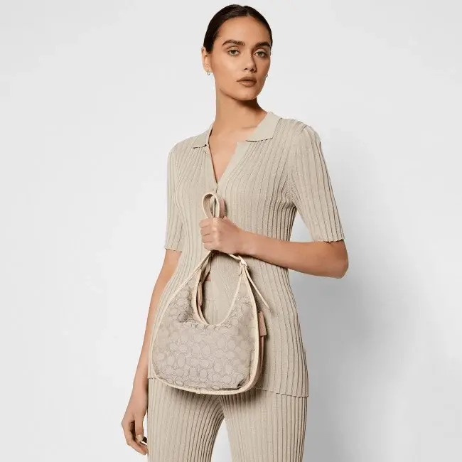 Túi Coach Ergo Shoulder Bag In Signature Jacquard C2588 B4SHG - Ảnh 4
