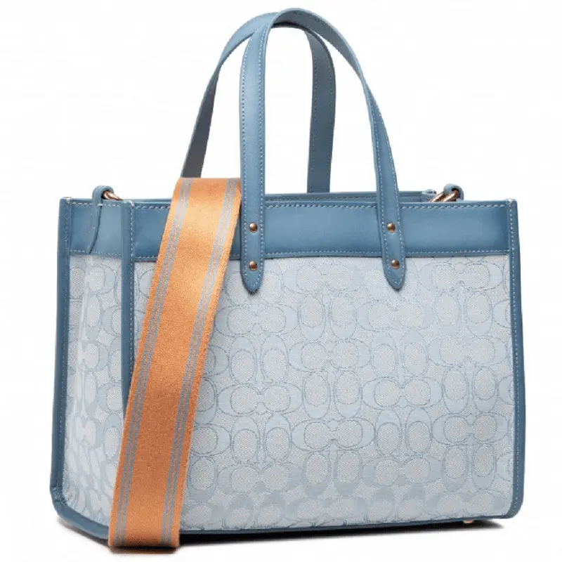 Túi Coach Womens Field Totte Bag 30 In Signature Jaccquard C3282 B4SBX