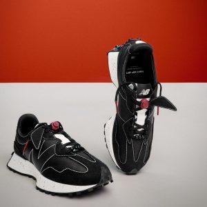 Alternative view of Giày New Balance ColorsxStudios x 327 'Black Rumba Red' MS327CT