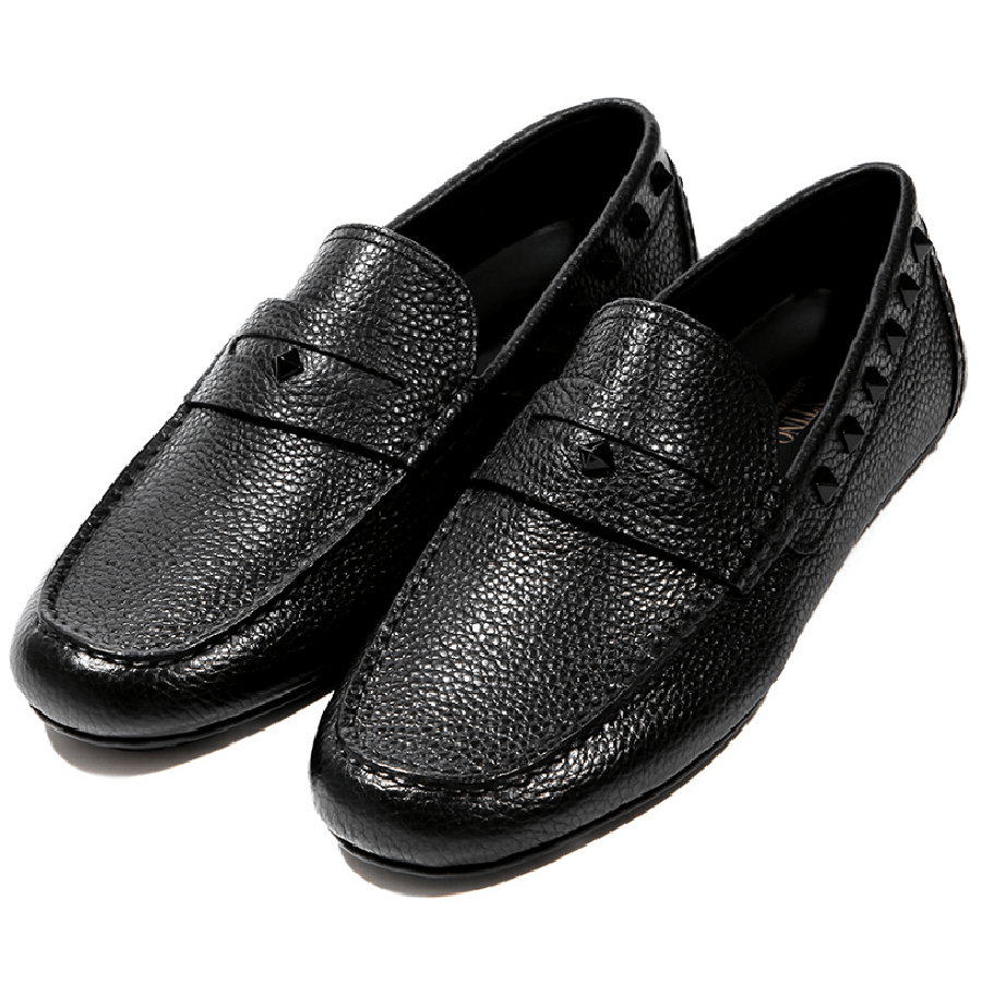 Giày Valentino Black Rockstud Peniva Driving Loafers RY2S0B75-WVG-0NO - Ảnh 7