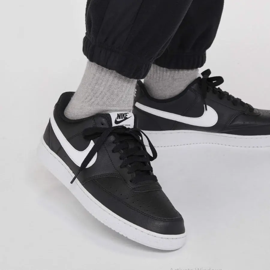 Alternative view of Giày Nike Court Vision Low 'Black White' CD5463-001