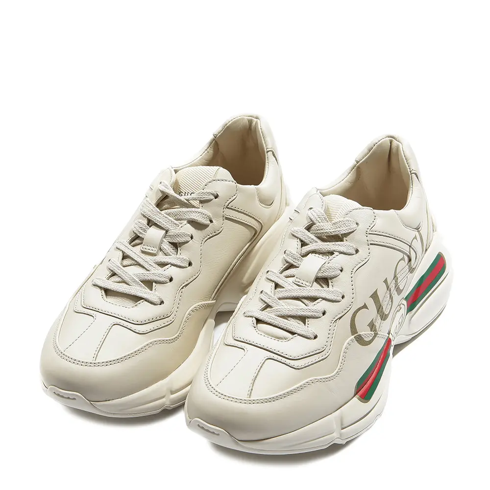 Giày Gucci Wmns Rhyton Leather Sneaker 'Logo' 528892-DRW00-9522 - Ảnh 5