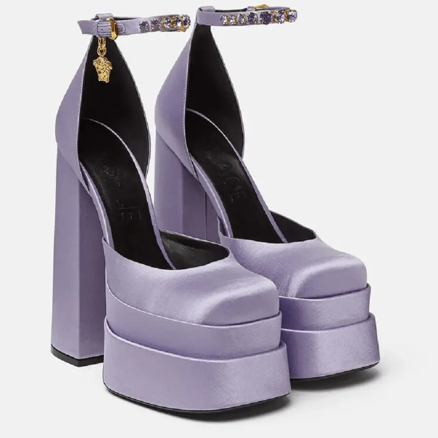 Giày Versace Medusa Aevitas Platform Pumps 1002005-DRA67-1L72V - Ảnh 4
