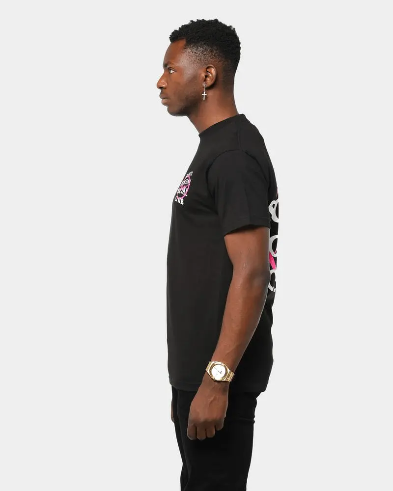 Áo Anti Social Social Club x Fragment Pink Bolt Tee Black ASSC-XFPBTBK - Ảnh 5