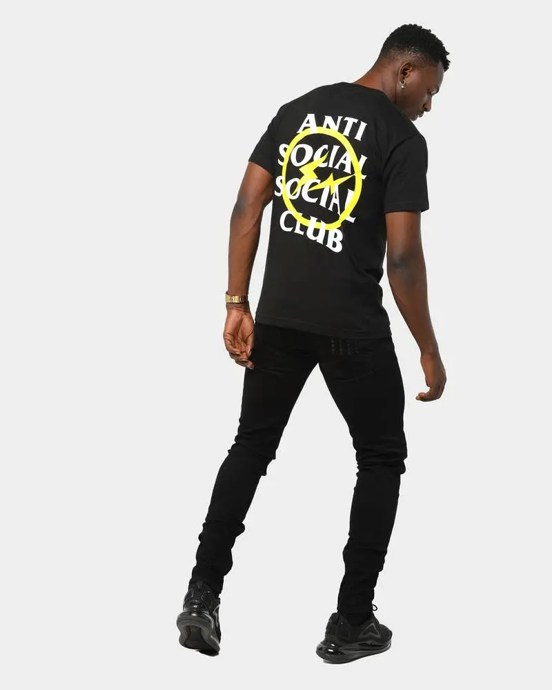 Alternative view of Áo Anti Social Social Club x Fragment Yellow Bolt Tee Black ASSC-XFYBTBK
