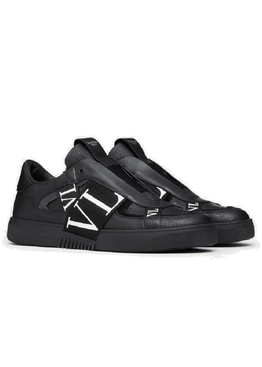 Giày Valentino Low-Top Calfskin VL7N All Black WY2S0E02WRQ0NO - Ảnh 3
