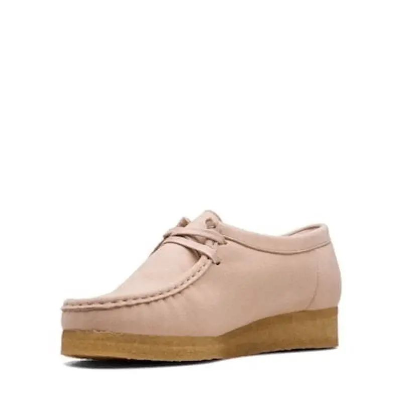 Giày Clarks Wallabee 'Blush Synthetic' 261-69435 - Ảnh 5