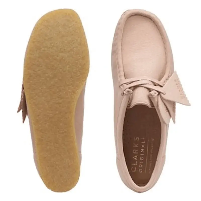 Giày Clarks Wallabee 'Blush Synthetic' 261-69435 - Ảnh 4