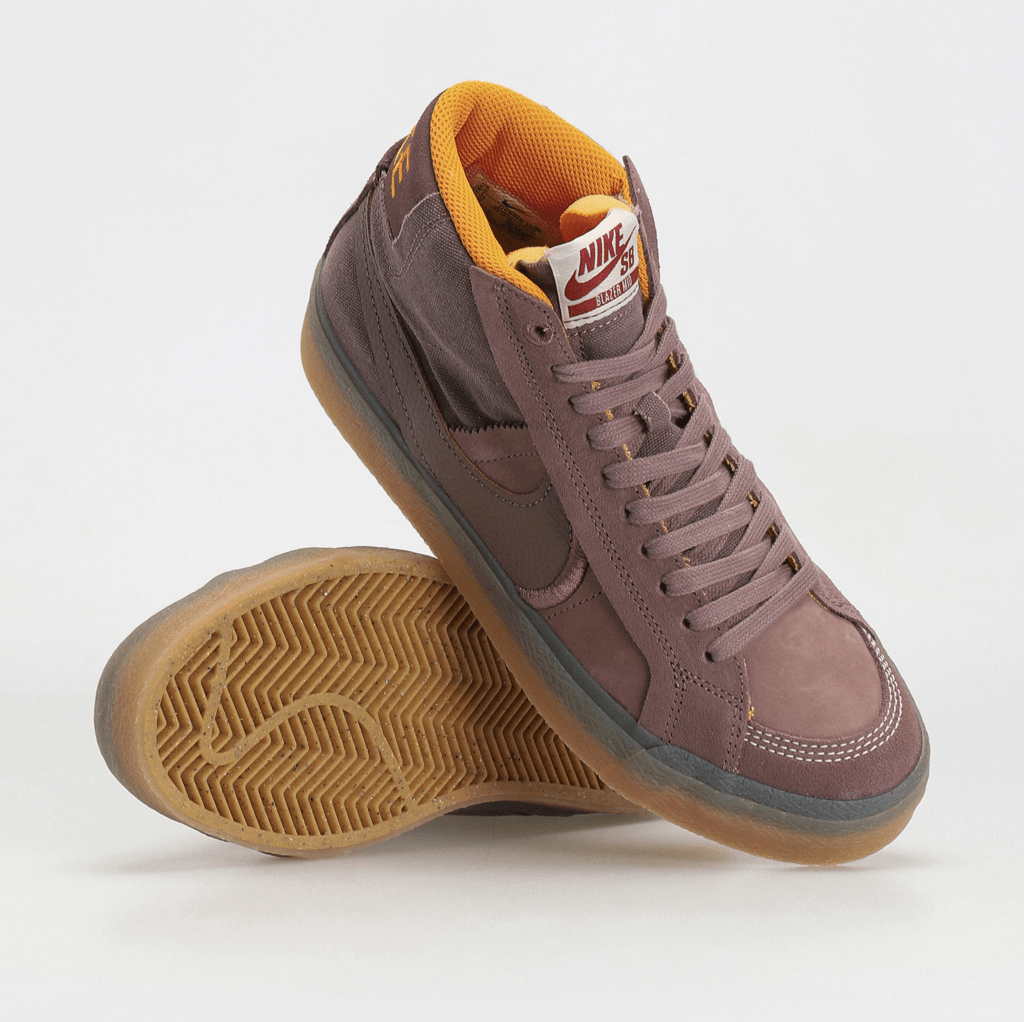 Giày Nike SB Zoom Blazer Mid PRM Plus 'Plum Eclipse Gum' DV5468-200 - Ảnh 3