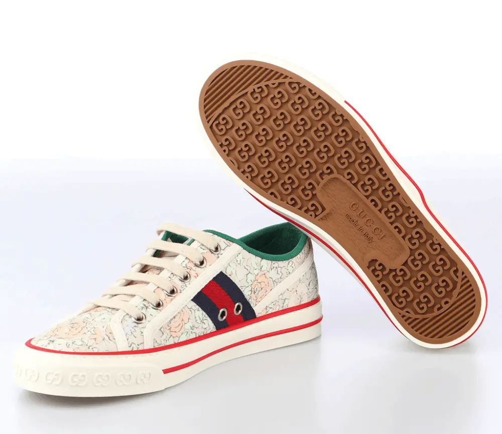 Giày Gucci Tennis 1977 'Floral Mint Green' 606110-2I410-3960 - Ảnh 3