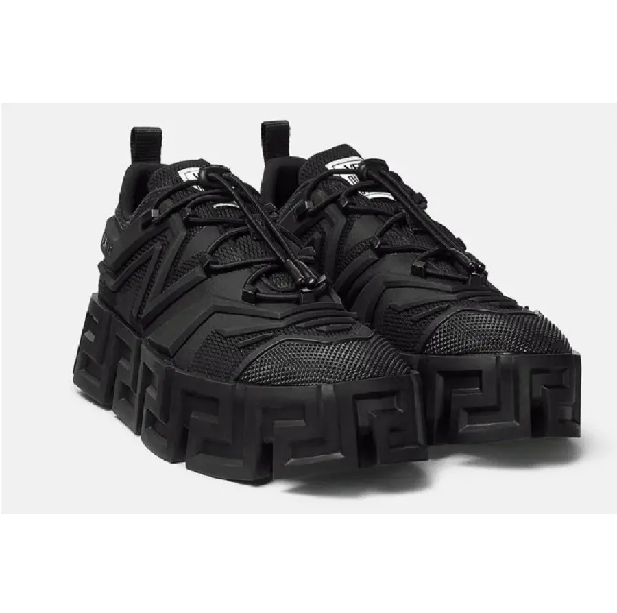 Giày Versace Greca Labyrinth Lace Up 1002189-1A01687-1B000 - Ảnh 3