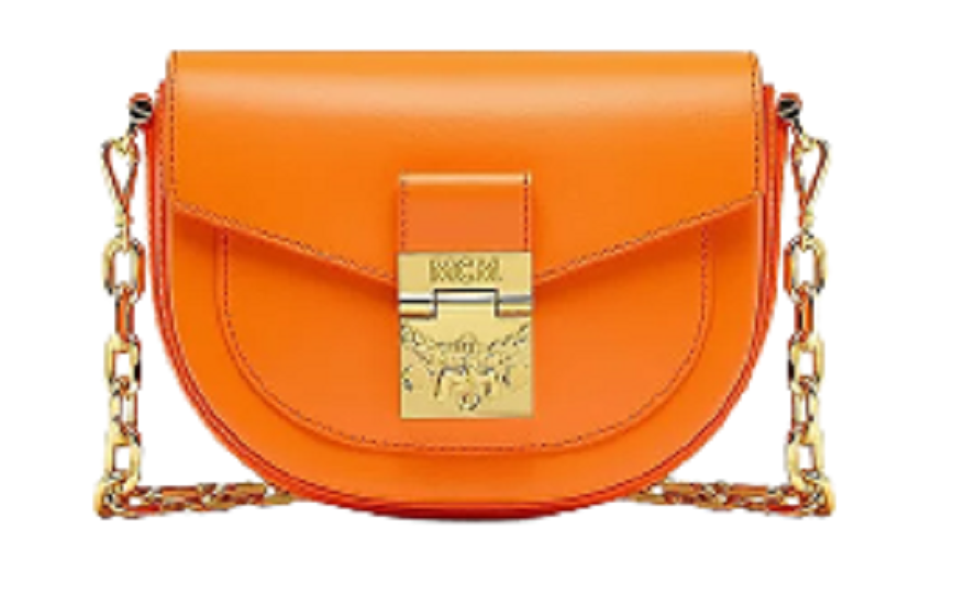 Túi MCM Mini Patricia Crossbody In Embossed Spanish Leather Orange MWRBAPA01O9001