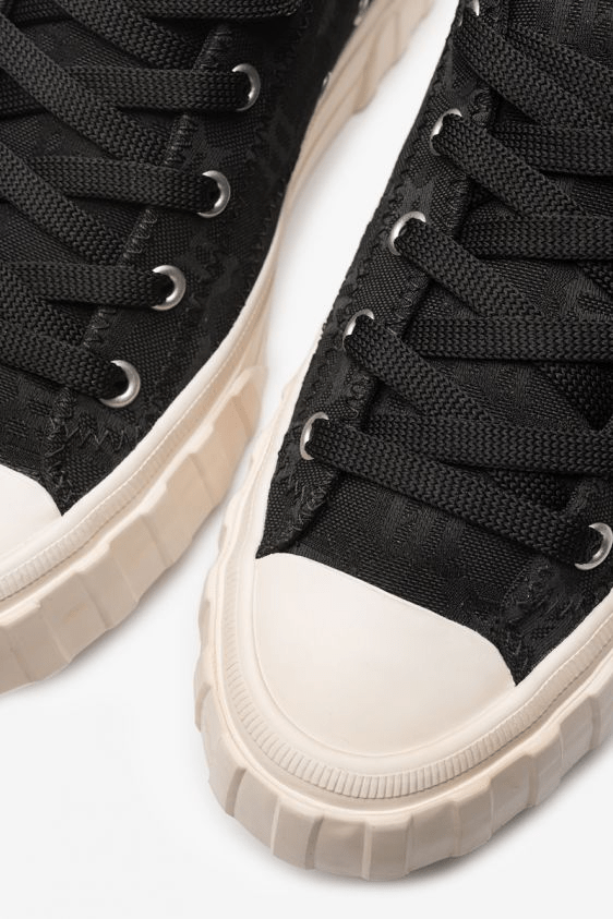 Giày MSIBHV Army Sneaker Low Monogram Black 3121BM636 - Ảnh 4