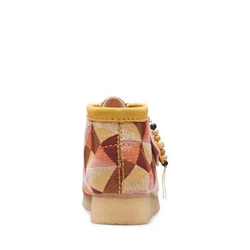 Giày Clarks Wallabee Boot 'Yellow Combination' 261-66092 - Ảnh 4