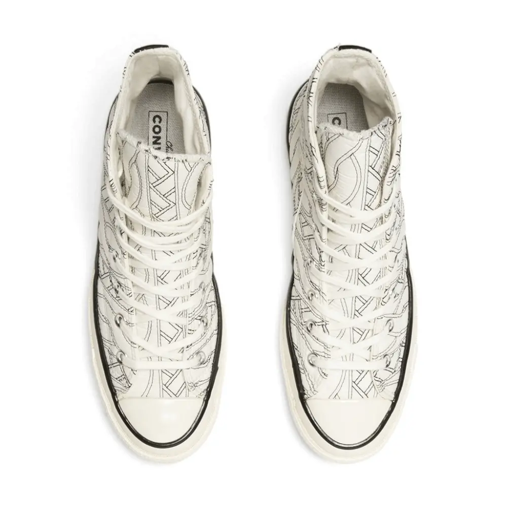 Giày Converse Chuck 70 High 'Runway Cable Egret Black' 568674C - Ảnh 3