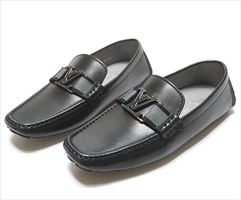Giày Louis Vuitton Monte Carlo Moccasin Loafers Black 7-1A5V1Y0724 - Ảnh 3